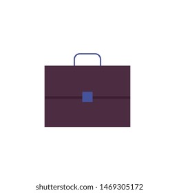 portfolio briefcase handle isolated icon