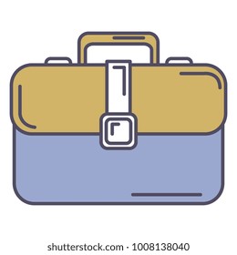 portfolio briefcase isolated icon