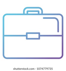 portfolio briefcase isolated icon