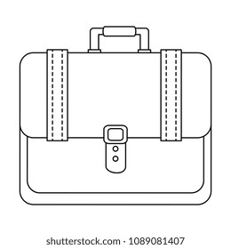 portfolio briefcase isolated icon