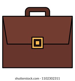 portfolio briefcase isolated icon