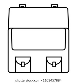 portfolio briefcase isolated icon