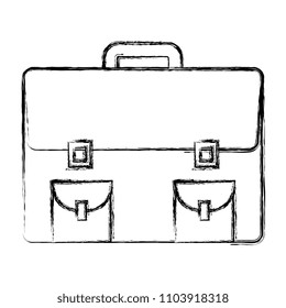 portfolio briefcase isolated icon