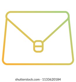 portfolio briefcase isolated icon