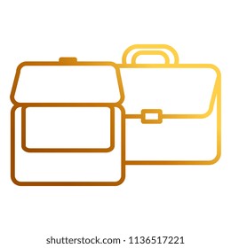 portfolio briefcase isolated icon