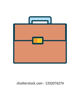 portfolio briefcase isolated icon
