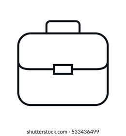 portfolio briefcase isolated icon
