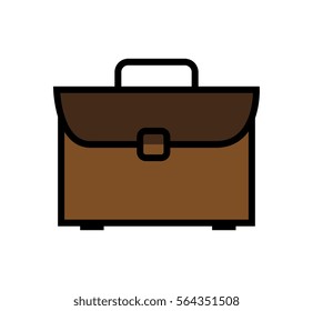 portfolio briefcase isolated icon