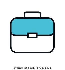 portfolio briefcase isolated icon
