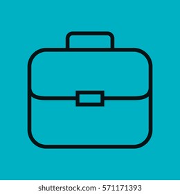 portfolio briefcase isolated icon