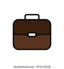 portfolio briefcase isolated icon