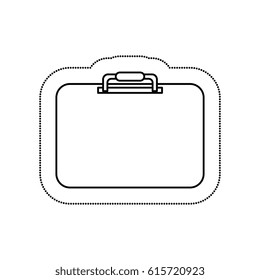 portfolio briefcase isolated icon