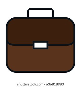portfolio briefcase isolated icon