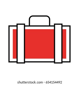 portfolio briefcase isolated icon