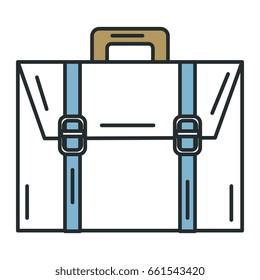 portfolio briefcase isolated icon