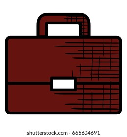 portfolio briefcase isolated icon