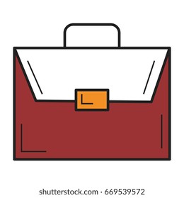 portfolio briefcase isolated icon