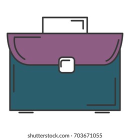 portfolio briefcase isolated icon