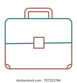 portfolio briefcase isolated icon