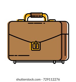 portfolio briefcase isolated icon