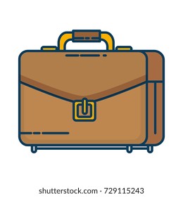 portfolio briefcase isolated icon