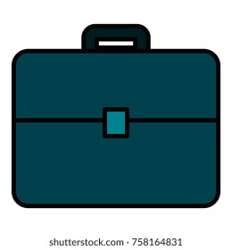 portfolio briefcase isolated icon