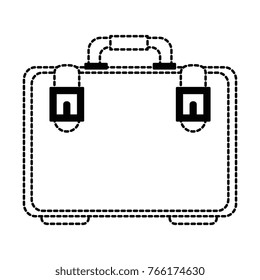 portfolio briefcase isolated icon