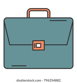 portfolio briefcase isolated icon