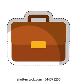 portfolio briefcase isolated icon vector illustration design
