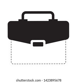 portfolio briefcase isolated vector icon