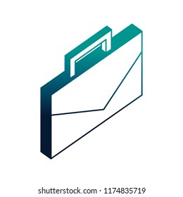 portfolio briefcase isometric icon