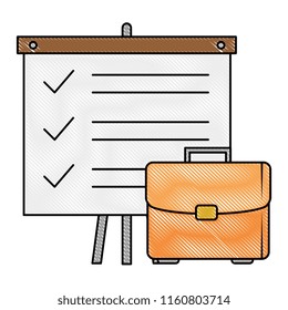 portfolio briefcase with paperboard