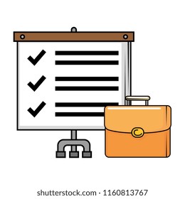 portfolio briefcase with paperboard