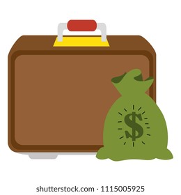 portfolio briefcase with sack