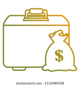portfolio briefcase with sack