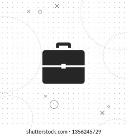 Portfolio, briefcase, vector best flat icon on texture background , EPS 10