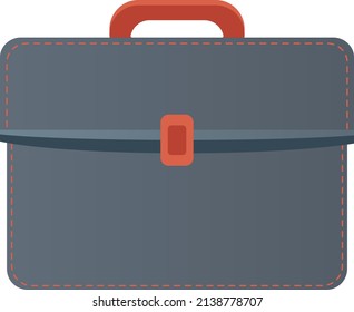 Portfolio business briefcase of a busy person for documents isolated icon