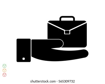 portfolio of business, icon, vector illustration eps10