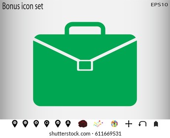 portfolio of business, icon, vector illustration eps10