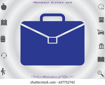 portfolio of business, icon, vector illustration eps10
