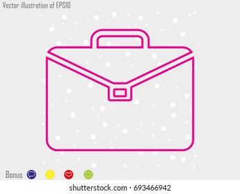 portfolio of business, icon, vector illustration eps10
