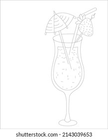 portfolio cocktain coloring page of drinks