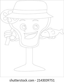 portfolio cocktain coloring page of drinks