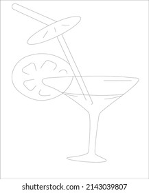 portfolio cocktain coloring page of drinks