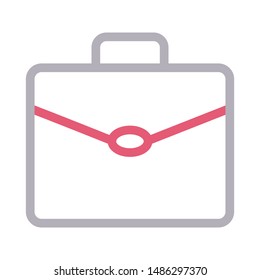 portfolio colour line vector icon
