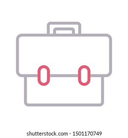 portfolio colour line vector icon