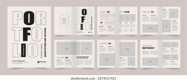 Portfolio Design Architecture Portfolio Interior Portfolio Design - Shutterstock ID 2274317421