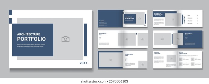 Portfolio Design Template or Architecture Portfolio Landscape