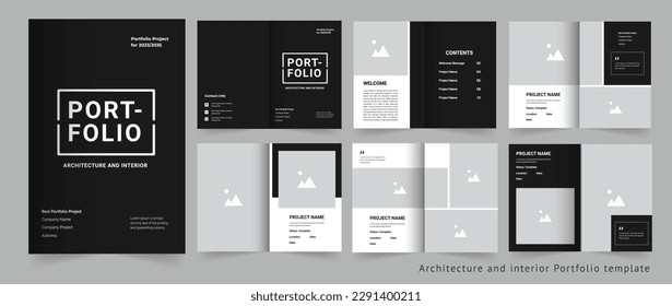 Portfolio design template Architecture Portfolio or real estate portfolio