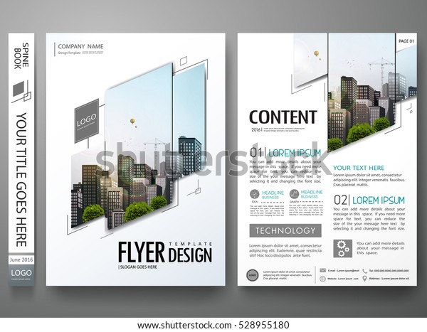 Immagine Vettoriale Stock A Tema Portfolio Modello Di Design Vettore Minimal Documento Royalty Free